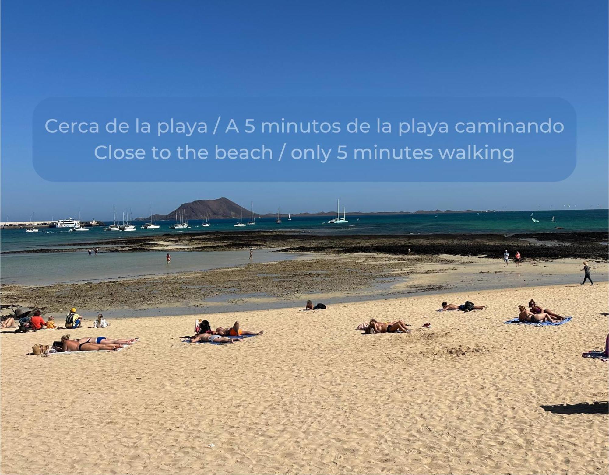 Fresh Lemonade Con Piscina, Ac, Doble Terraza, Cocina Completa Y Parking Apartment Corralejo Luaran gambar